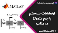 ارتعاشات سیستم با جرم متمرکز در متلب