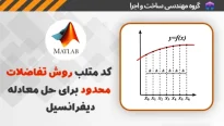 کد متلب روش تفاضلات محدود